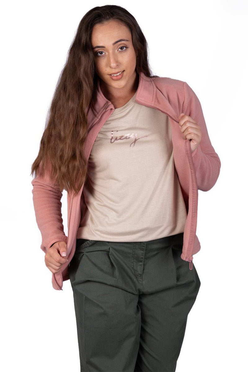 Lizzy - Marrtie Zip Thru Micro Fleece Top