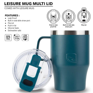 Lizzy - Leisure Mug Ceramic Coated Inner Lead Free 400ML Black