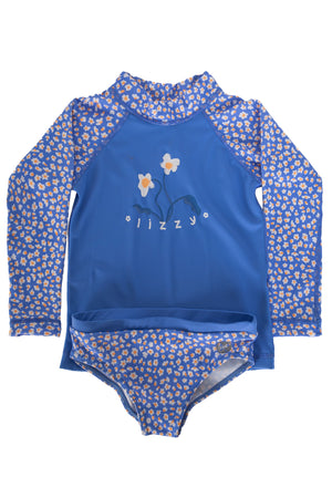 Lizzy - Elleigh Long Sleeve Rashguard Toddler Girls Confetti Daisy