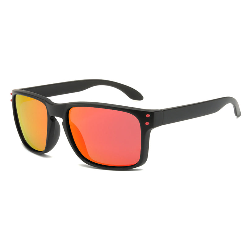 Lundun - Mens Revo Reflective Polarised Rectangular Sunglasses L8461