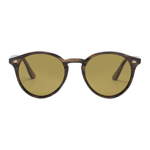 Lundun - Unisex Sunglasses Stripe Green Yellow L0003
