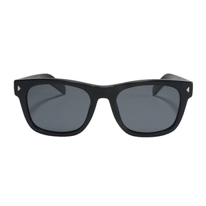 Lundun - Unisex Sunglasses Black Bluish Grey L9996