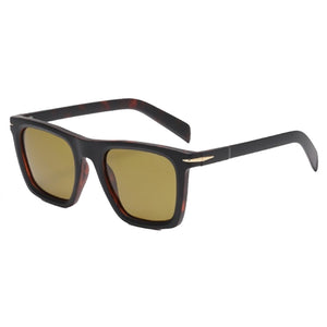 Lundun - Unisex Sunglasses Black & Demi Yellow L9732