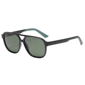 Lundun - Unisex Sunglasses Black Green L9816