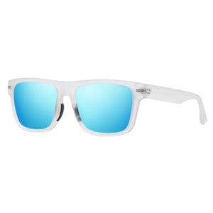 Lundun - Mens Sunglasses Transparent Blue Revo L9833
