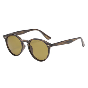 Lundun - Unisex Sunglasses Stripe Green Yellow L0003