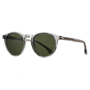 Lundun - Unisex Sunglasses Transparent Grey Green L9959