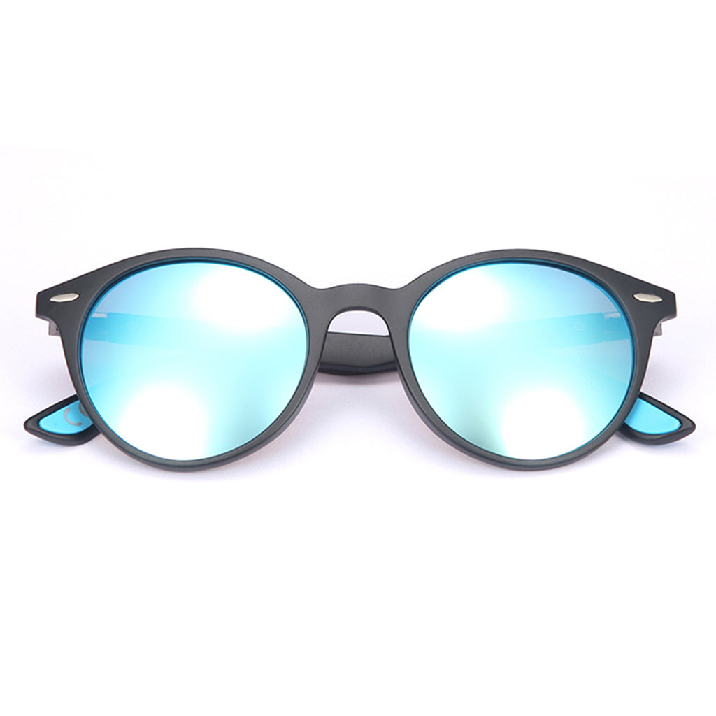 Lundun - Unisex Revo Reflective Polarised Round Glasses L8112