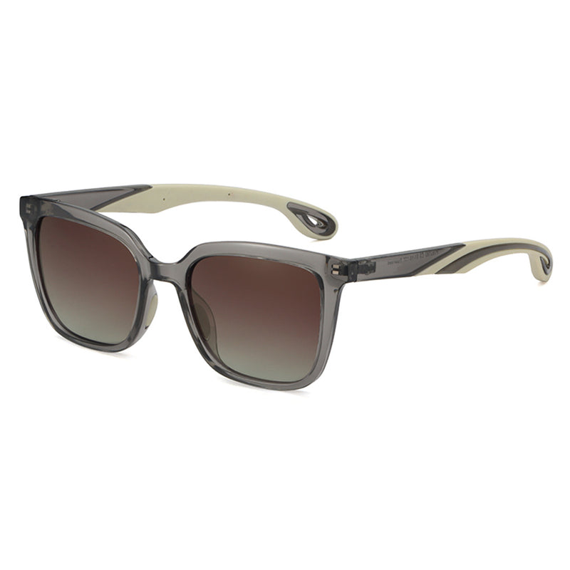 Lundun - Womens Polarised Rectangular Pointed Glasses L9346