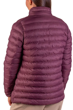 Lizzy - Molleigh Reversible Puffer Jacket Womens Taupe/Purple