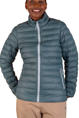Lizzy - Molleigh Reversible Puffer Jacket Womens Blue/Green