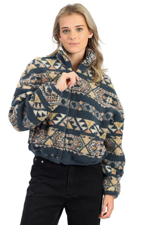 O'Neill - Cordin Jaquard Fleece Jacket Womens Slate
