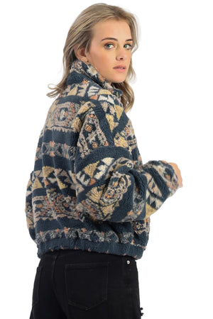 O'Neill - Cordin Jaquard Fleece Jacket Womens Slate