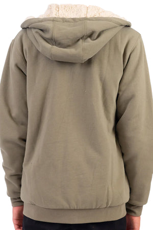 O'Neill - Fifty Two High Pile Lined Zip Jacket Mens Deep Lichen Green