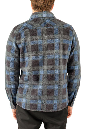 O'Neill - Glacier Plaid High Pile Superfleece Jacket Dark Slate