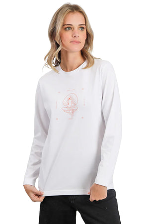 O'Neill - Shell Of A Time Long Sleeve Tee Womens White Dune