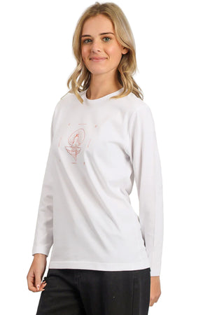 O'Neill - Shell Of A Time Long Sleeve Tee Womens White Dune
