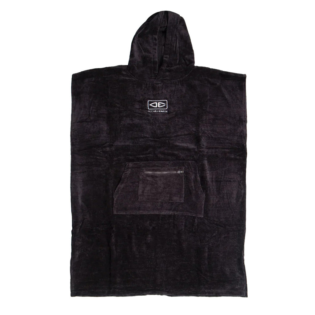 Ocean & Earth - Corp Hooded Poncho Towel Black Mens