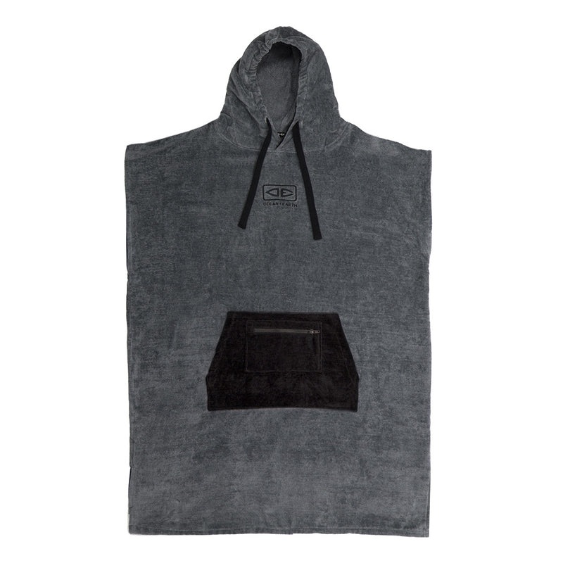 Ocean & Earth - Day Break Hooded Poncho Towel Charcoal Mens