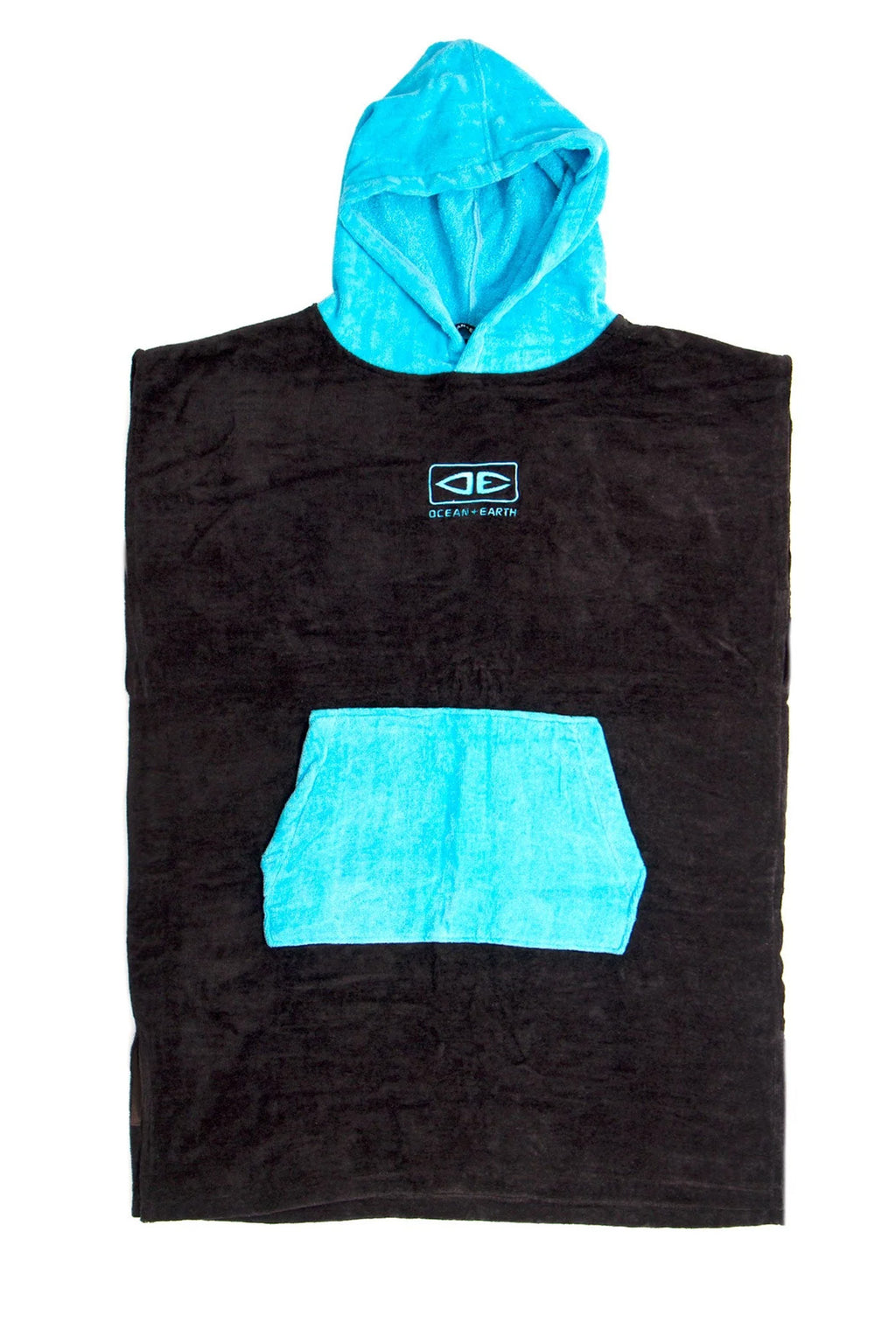 Ocean & Earth -  Hooded Poncho Towel Black Kids