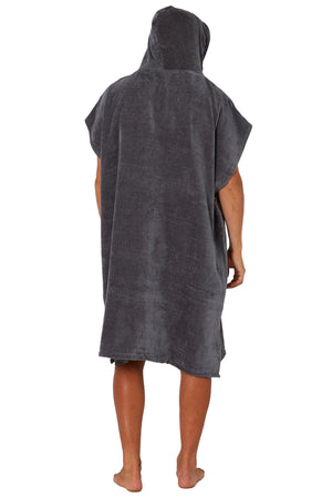 Ocean & Earth - Day Break Hooded Poncho Towel Charcoal Mens