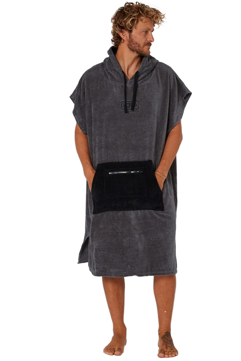 Ocean & Earth - Day Break Hooded Poncho Towel Charcoal Mens
