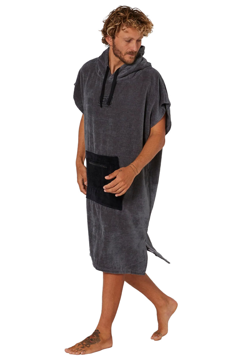 Ocean & Earth - Day Break Hooded Poncho Towel Charcoal Mens