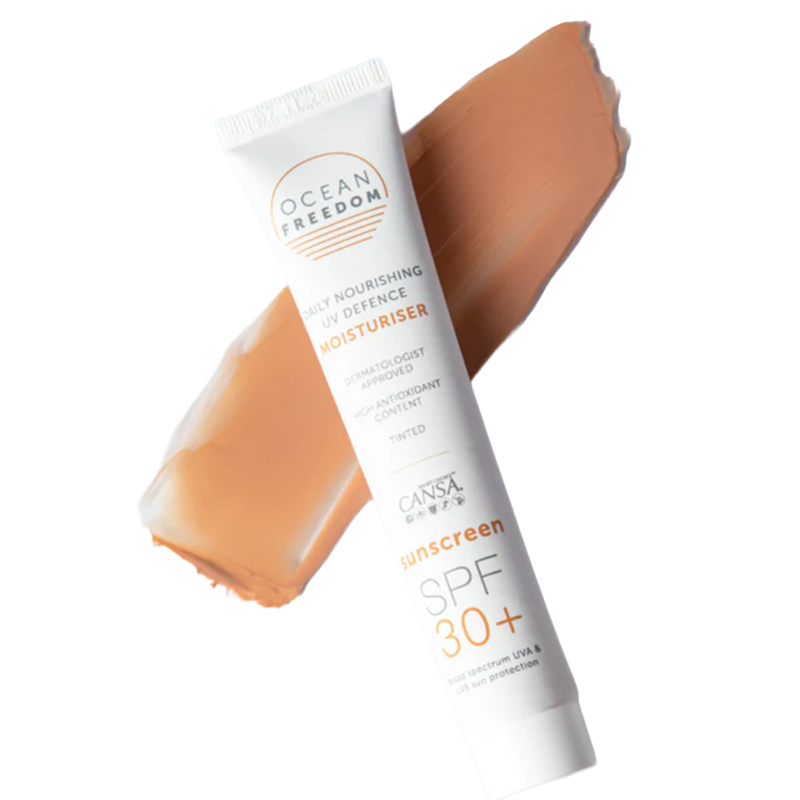 Ocean Freedom - Daily Nourishing UV Defence Moisturiser Sunscreen SPF30+ 50ml Tinted Tan