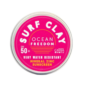 Ocean Freedom - Surf Clay PF50+ Mineral Zinc Sunscreen Tin 50g Pink