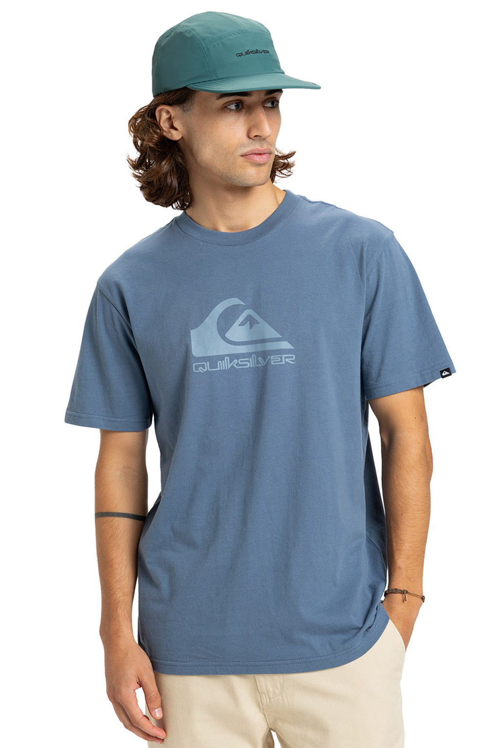 Quiksilver - Corp Logo T-Shirt Mens China Blue