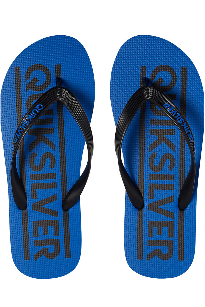 Quiksilver - Java Wordmark Flip Flop Boys Black Blue