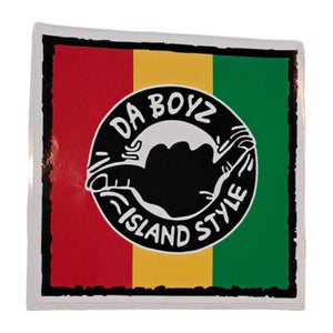 Island Style - Da Boyz Rasta Sticker 10cm x 10cm