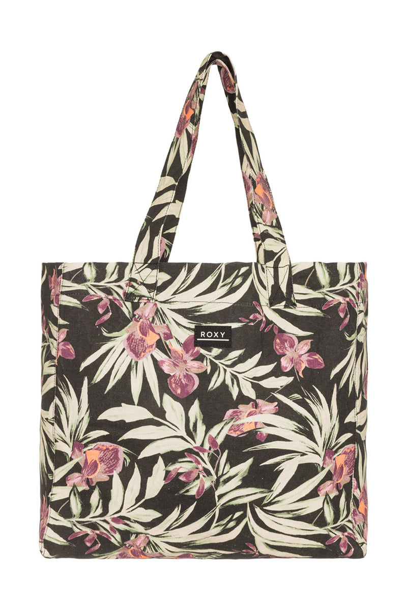 Roxy - Anti Bad Vibes 24L Womens Tote Bag Black Swept Floral