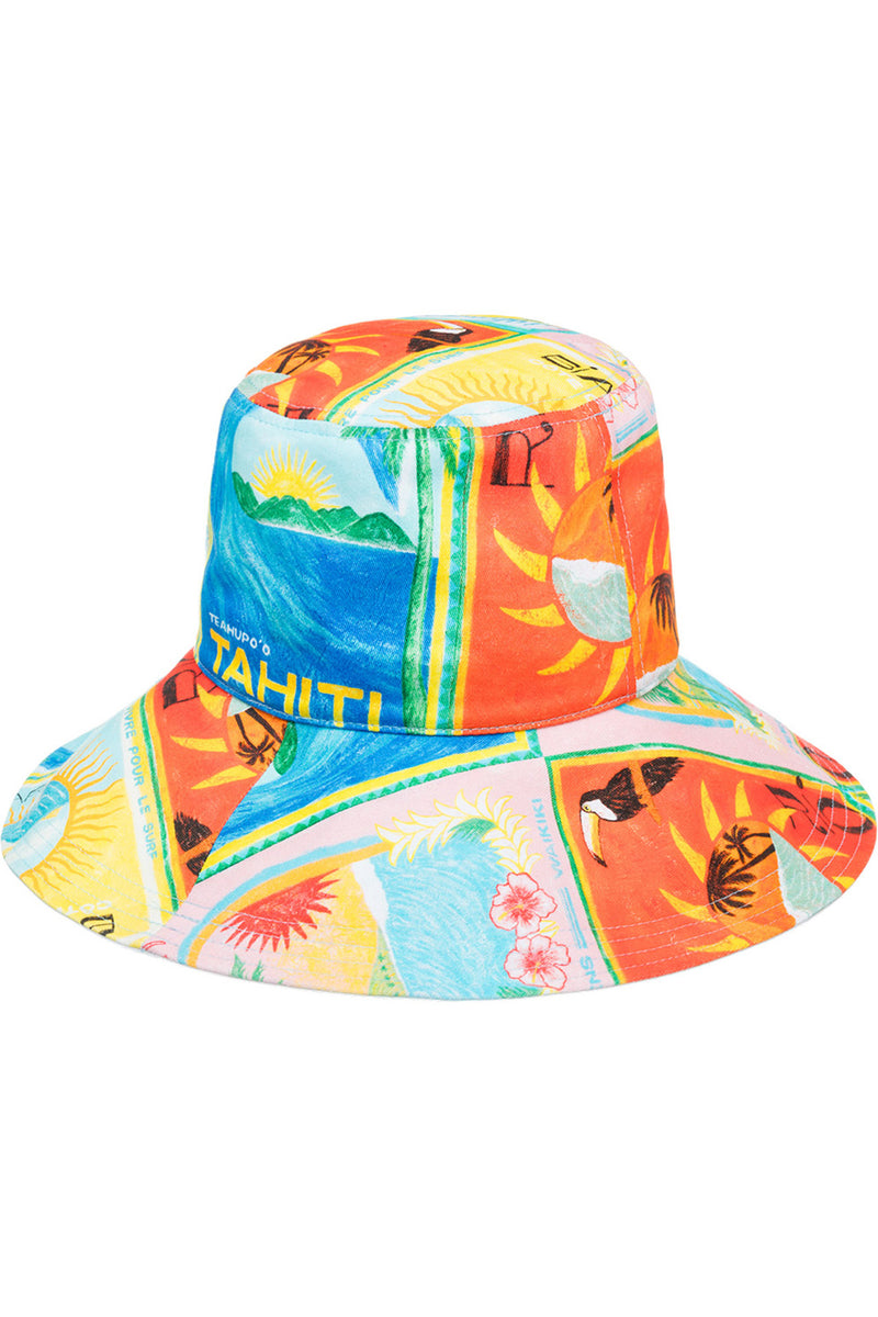 Roxy - Atlas Reversible Bucket Hat Womens Print Multi