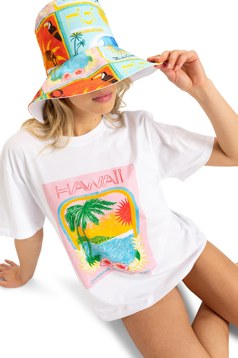 Roxy - Atlas Reversible Bucket Hat Womens Print Multi