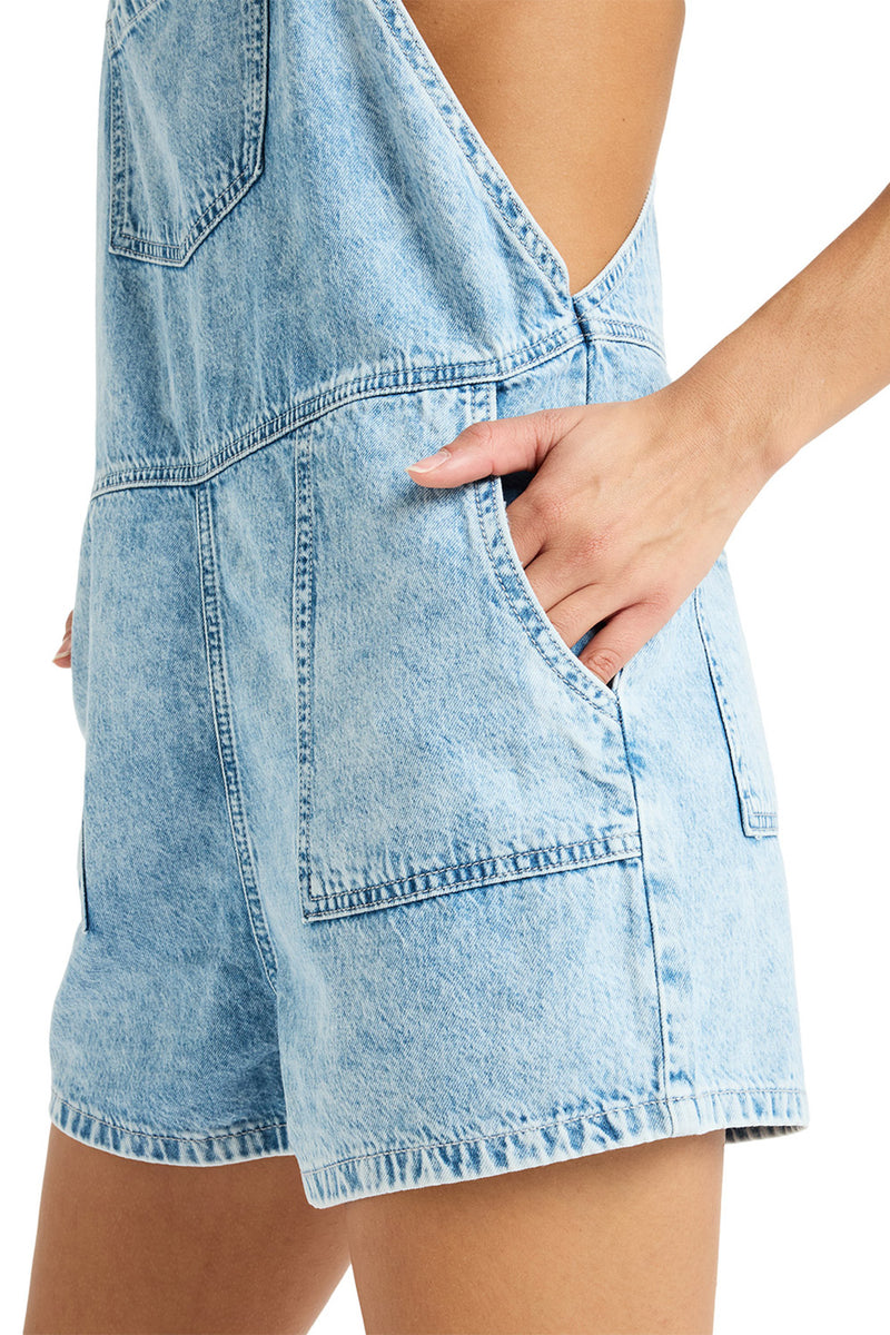 Roxy - Crystal Coast Denim Jumpsuit Womens Beau Blue