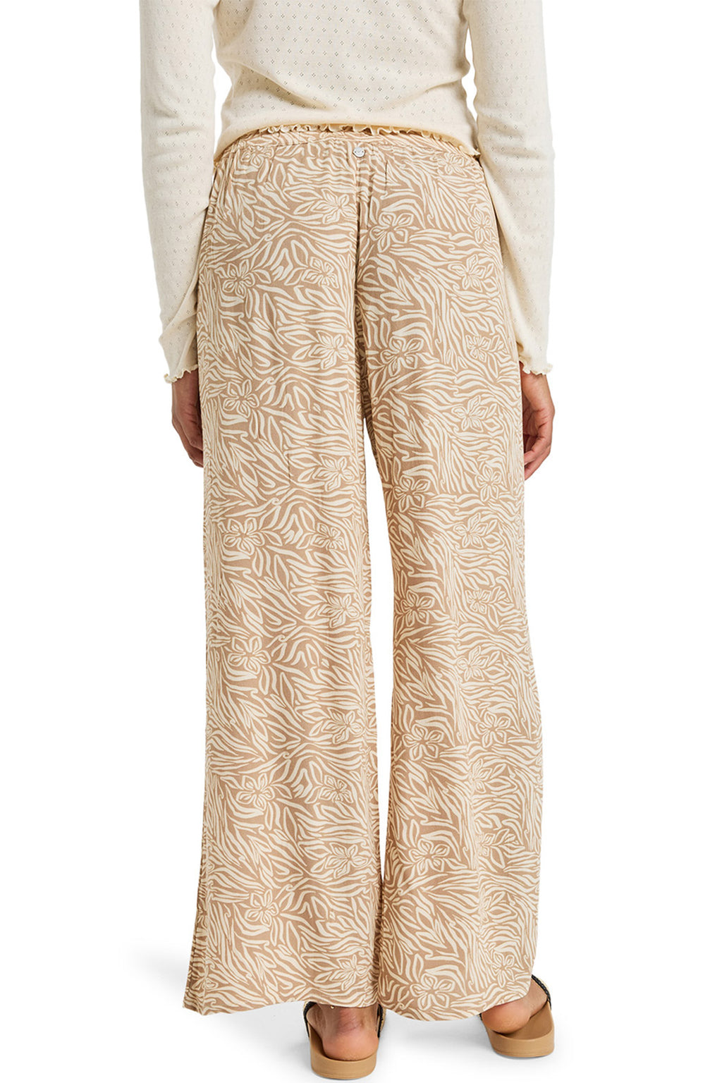 Roxy - Midnight Avenue Crepe Pants Womens Parchment Animal Floral