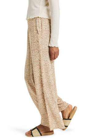 Roxy - Midnight Avenue Crepe Pants Womens Parchment Animal Floral