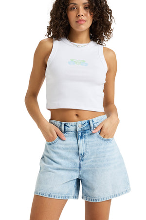 Roxy - Morning Splendour Mid Bermuda Short Womens Beau Blue