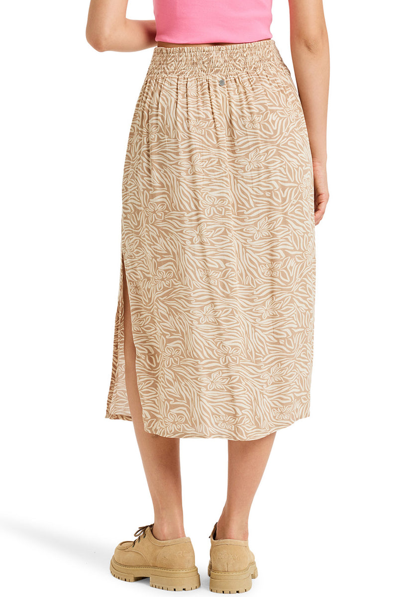 Roxy - Sense Of Secret Skirt Womens Parchment Animal Floral