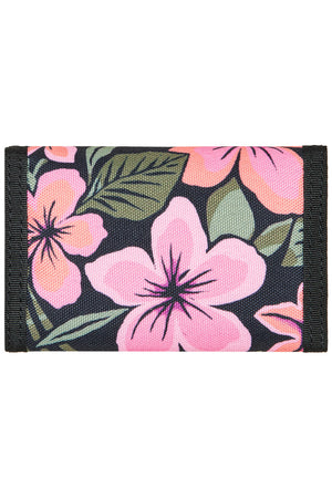Roxy - Small Beach Ladies Wallet Anthracite Fearless Floral Black
