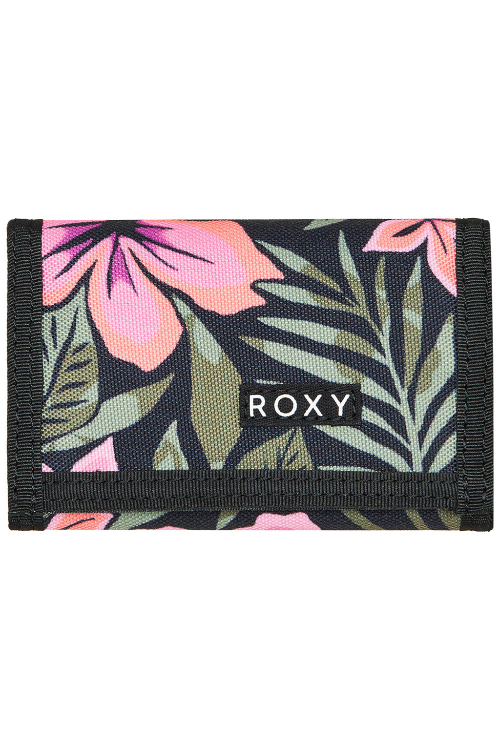 Roxy - Small Beach Ladies Wallet Anthracite Fearless Floral Black