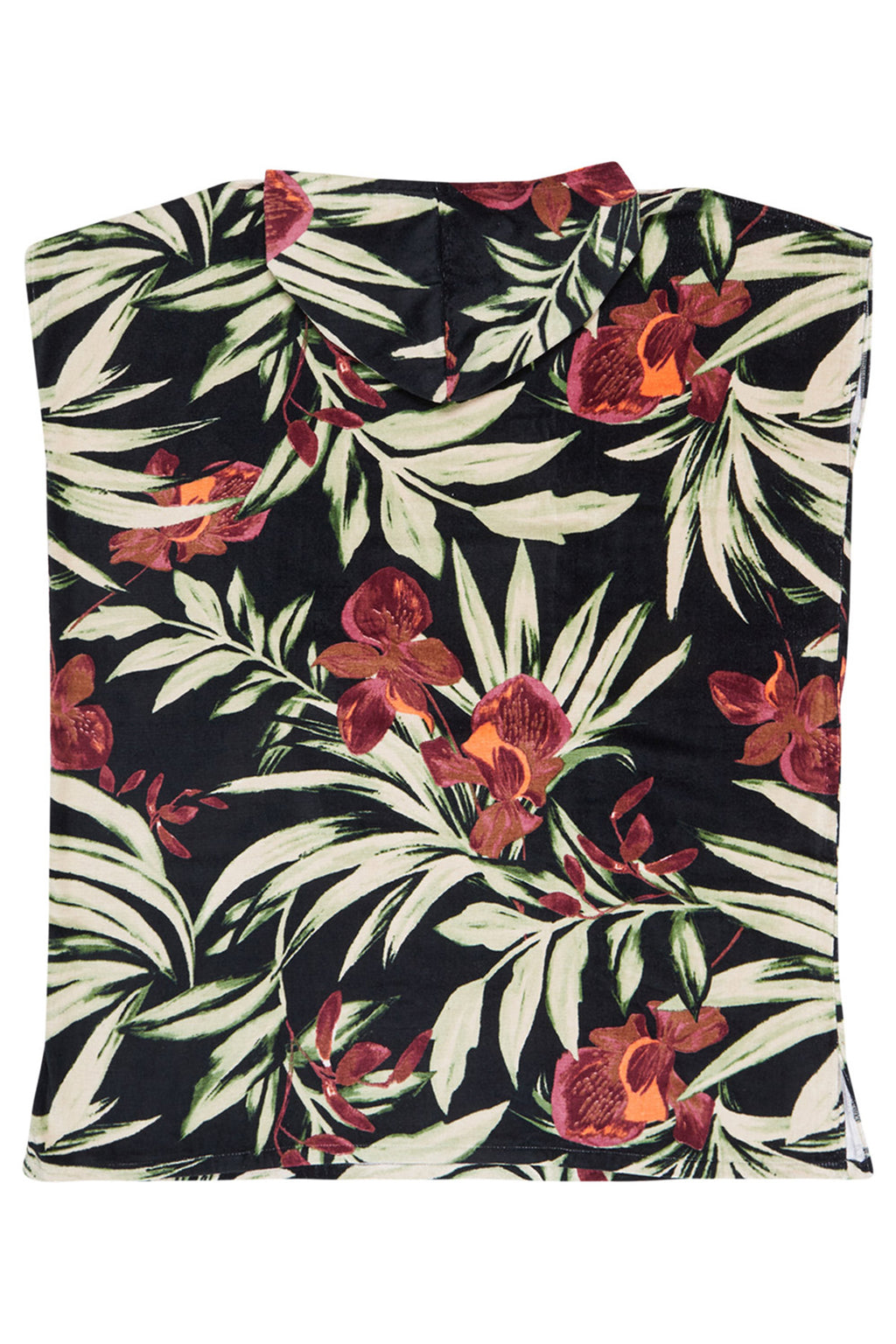 Roxy - Stay Magical Printed Poncho Towel Womens Anthracite Wind Swept Floral