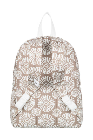 Roxy - Sugar Baby Canvas Portobella Girls Backpack Tropical Tile Brown