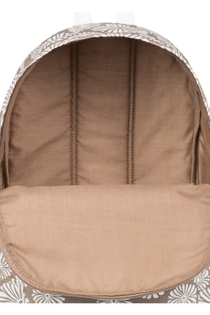 Roxy - Sugar Baby Canvas Portobella Girls Backpack Tropical Tile Brown