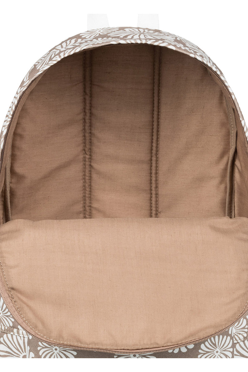 Roxy - Sugar Baby Canvas Portobella Girls Backpack Tropical Tile Brown