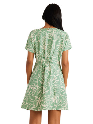 RVCA - Exotica Understated II Mini Dress Womens Granite Green