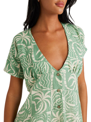 RVCA - Exotica Understated II Mini Dress Womens Granite Green