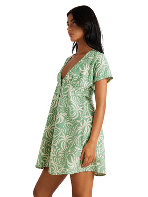 RVCA - Exotica Understated II Mini Dress Womens Granite Green