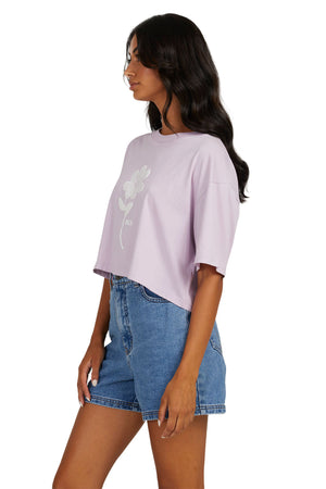 RVCA - Happy Daisy Cropped Rummage T-Shirt